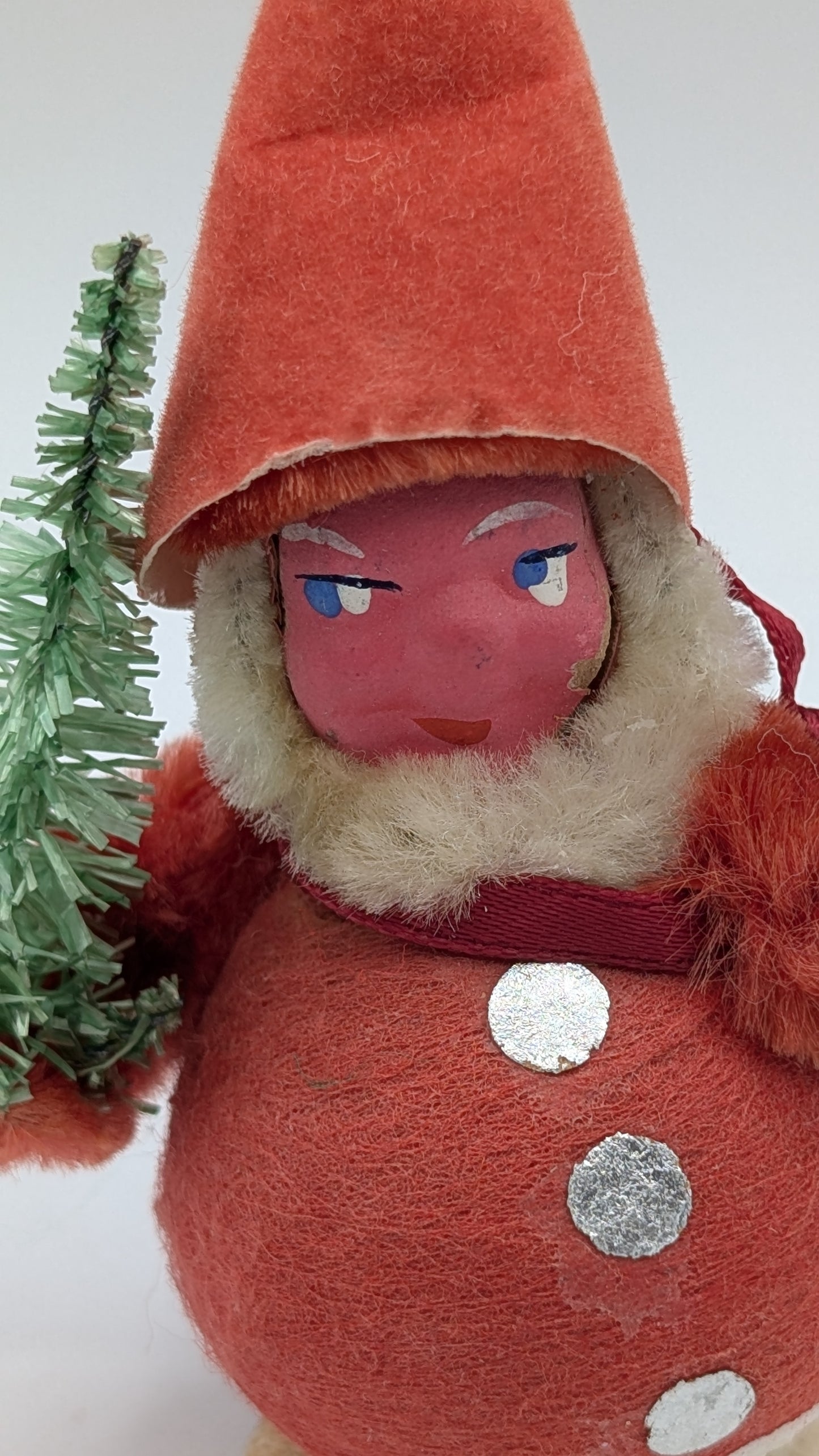 1940s Spun Cotton Santa Elf