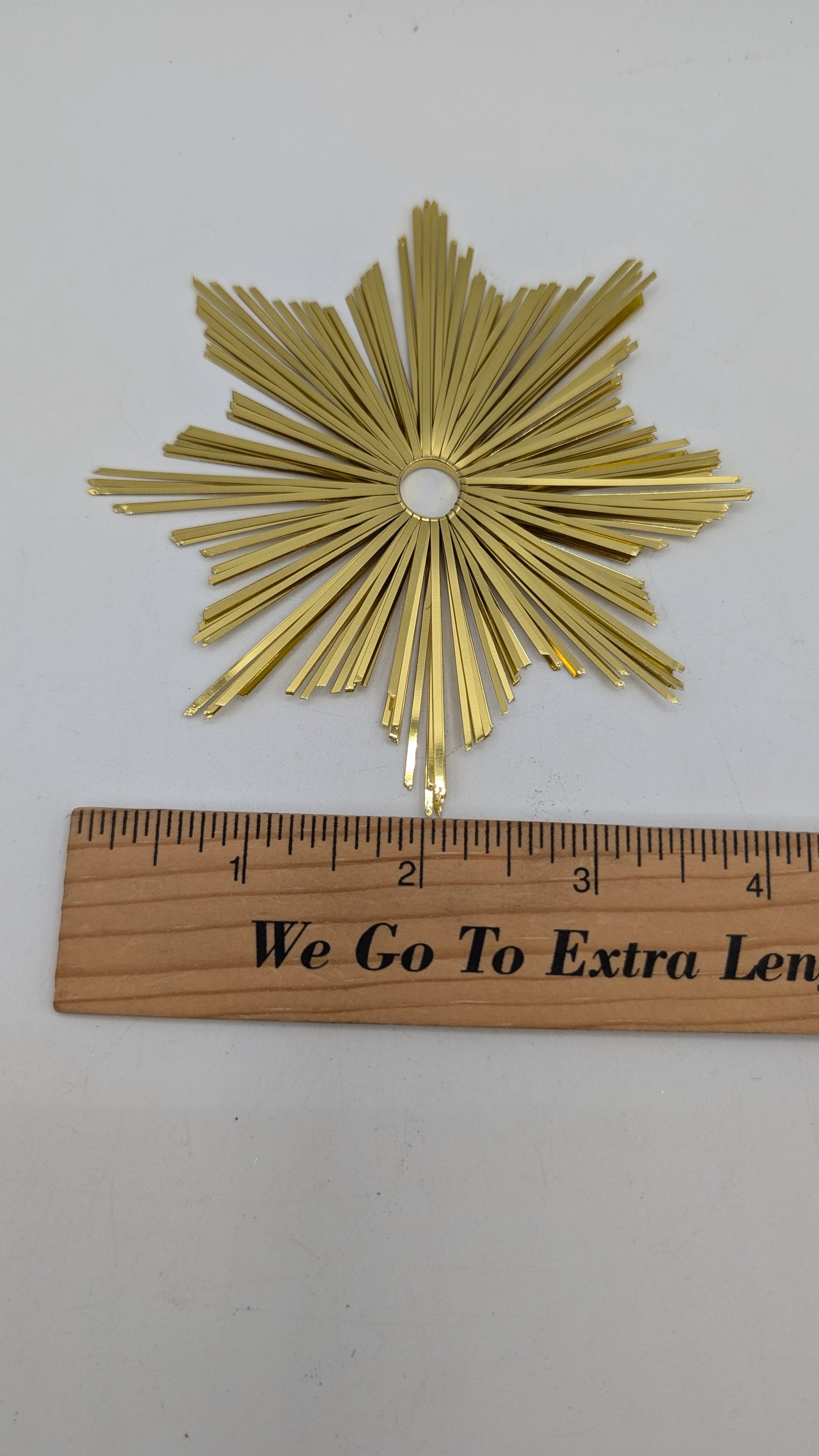 4" Tinsel Star for Vintage Crafting Old New Stock Christmas