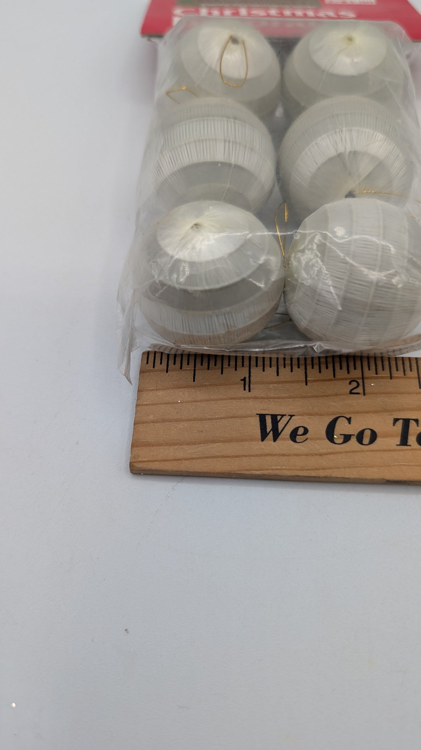 30mm Satin Covered Geometric Disco Ball Shaped Ornaments Package of 6