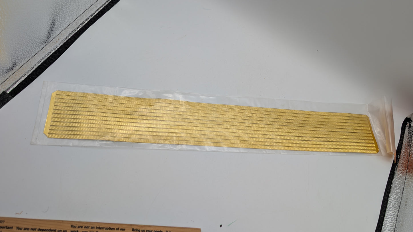 Vintage Gold Filagree Dresden Paper Foil Borders- Lineal Motif