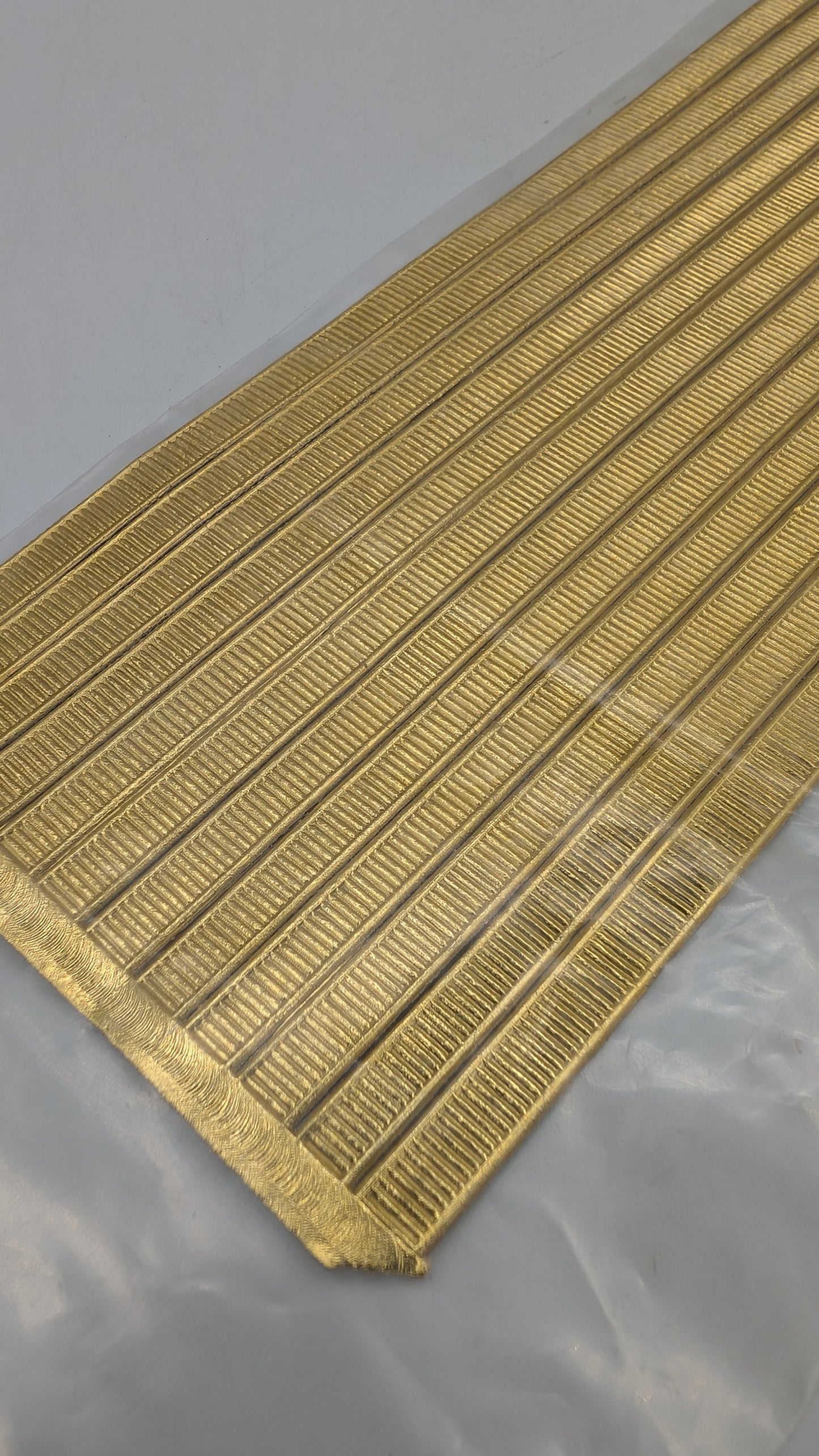 Vintage Gold Filagree Dresden Paper Foil Borders- Lineal Motif