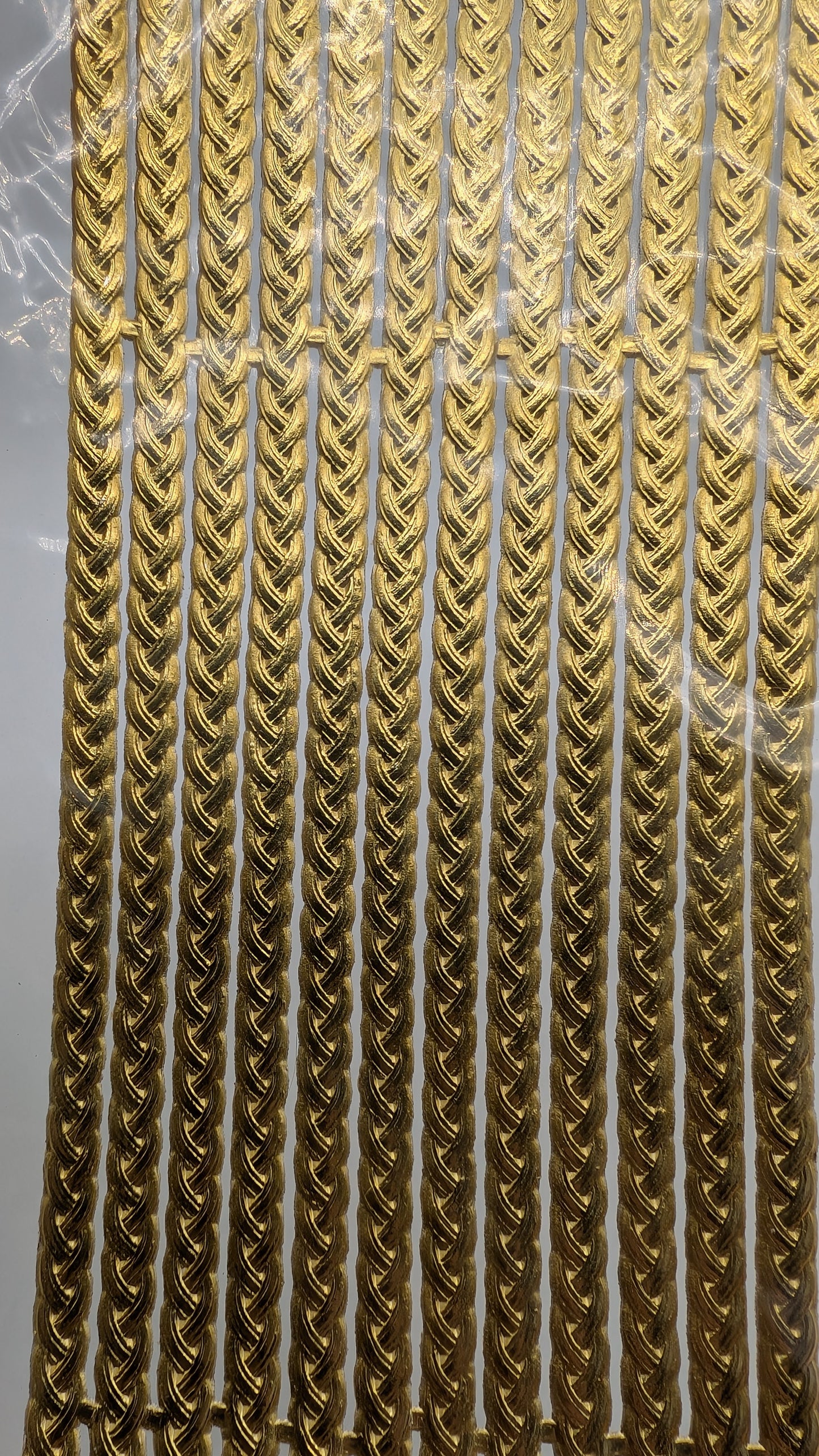 Vintage Gold Filagree Dresden Paper Foil Borders- Braid