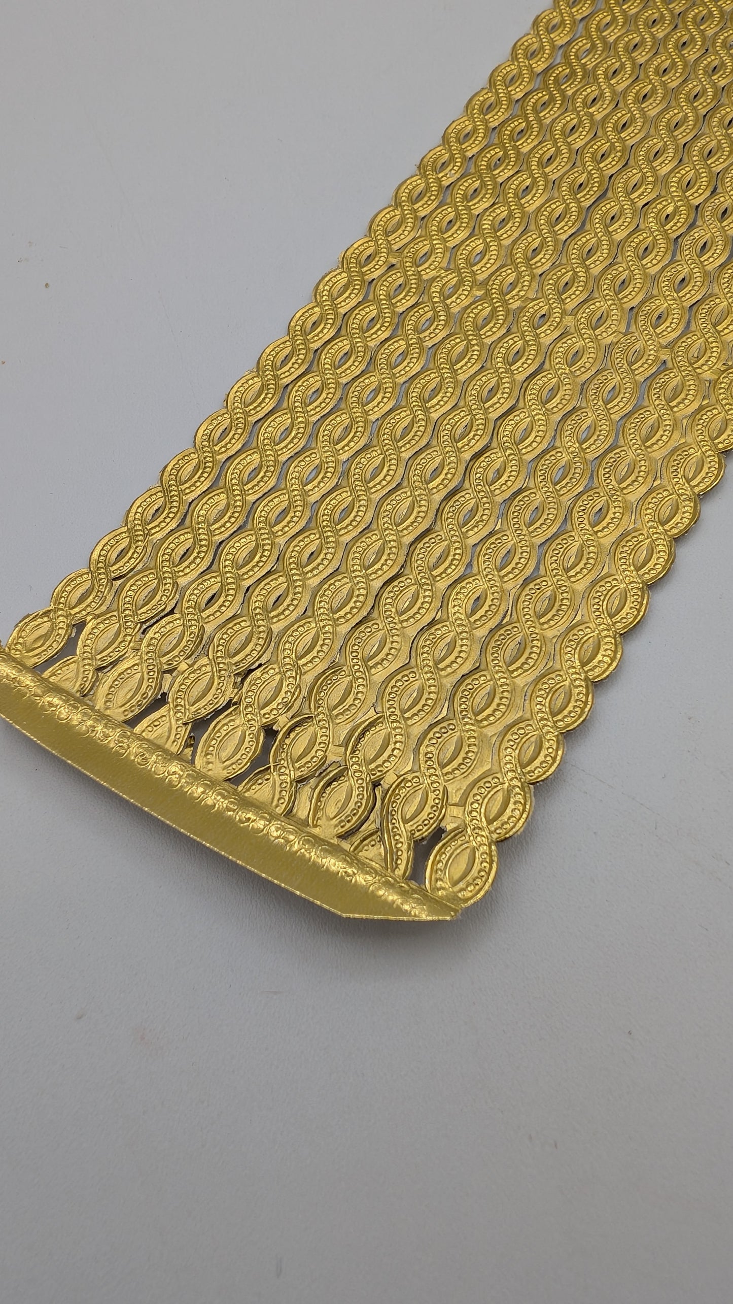 Vintage Gold Filagree Dresden Paper Foil Borders- Twisted Cord