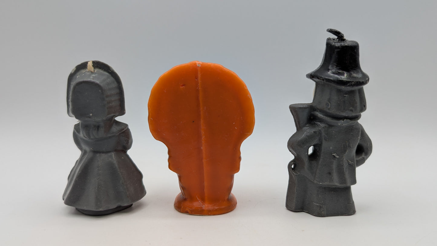 Vintage Gurley Thanksgiving Candle Set