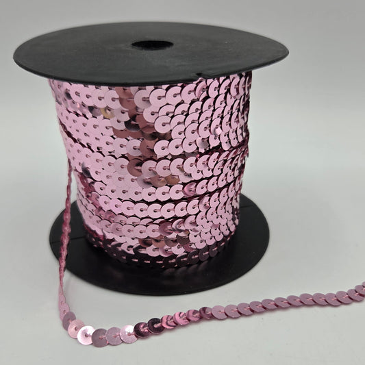6mm Flat Sequin Strand Mauve
