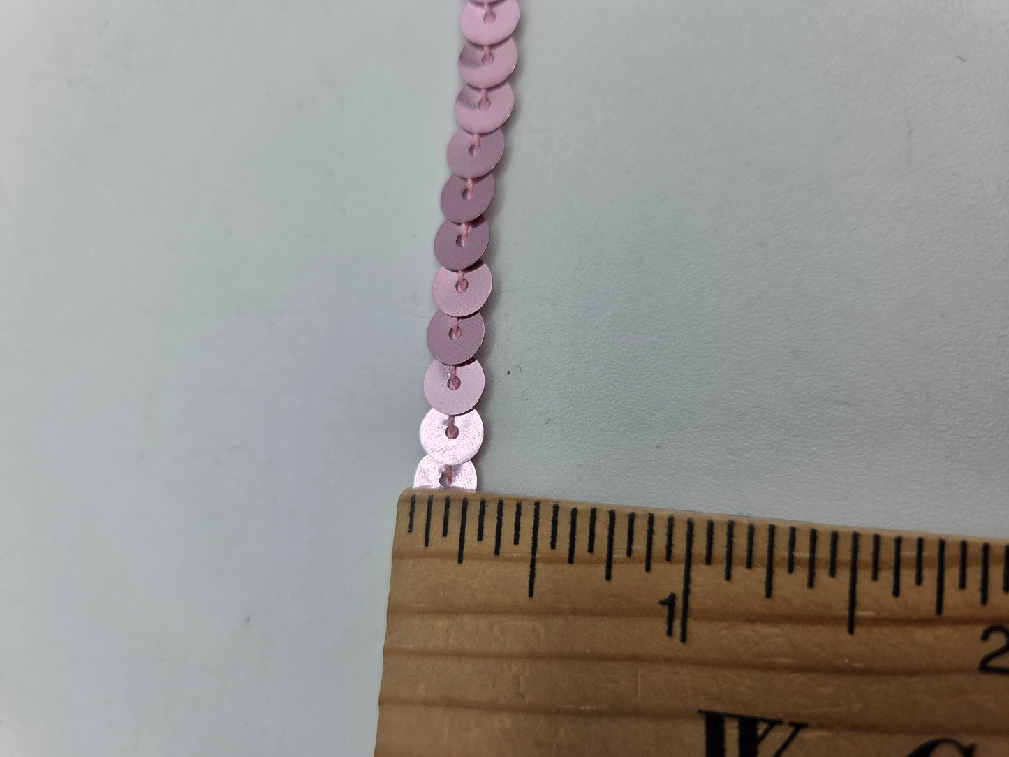 6mm Flat Sequin Strand Mauve