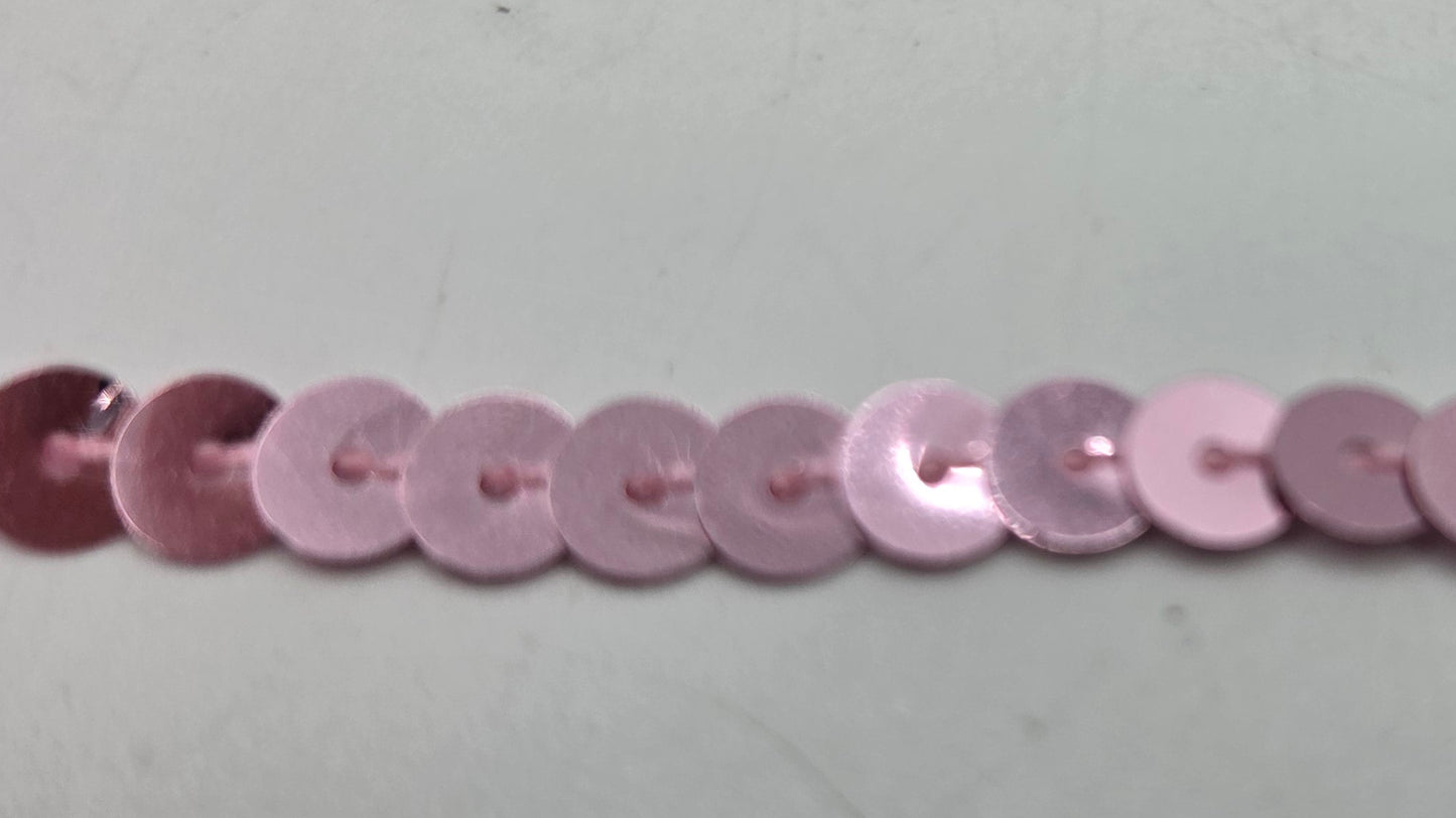 6mm Flat Sequin Strand Mauve