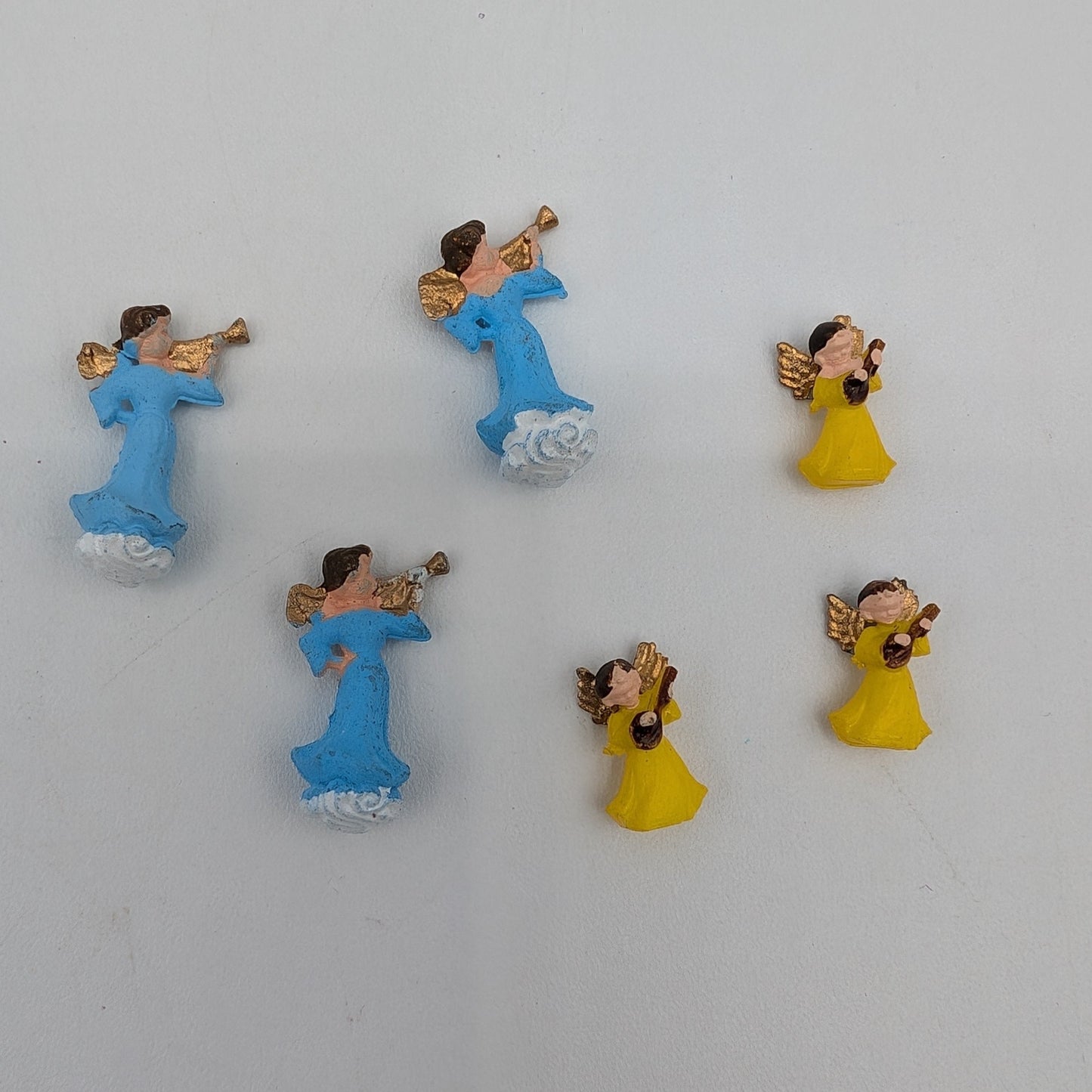 Vintage Miniature 3/4" inch Angels Religious Heaven Diorama Dollhouse Craft