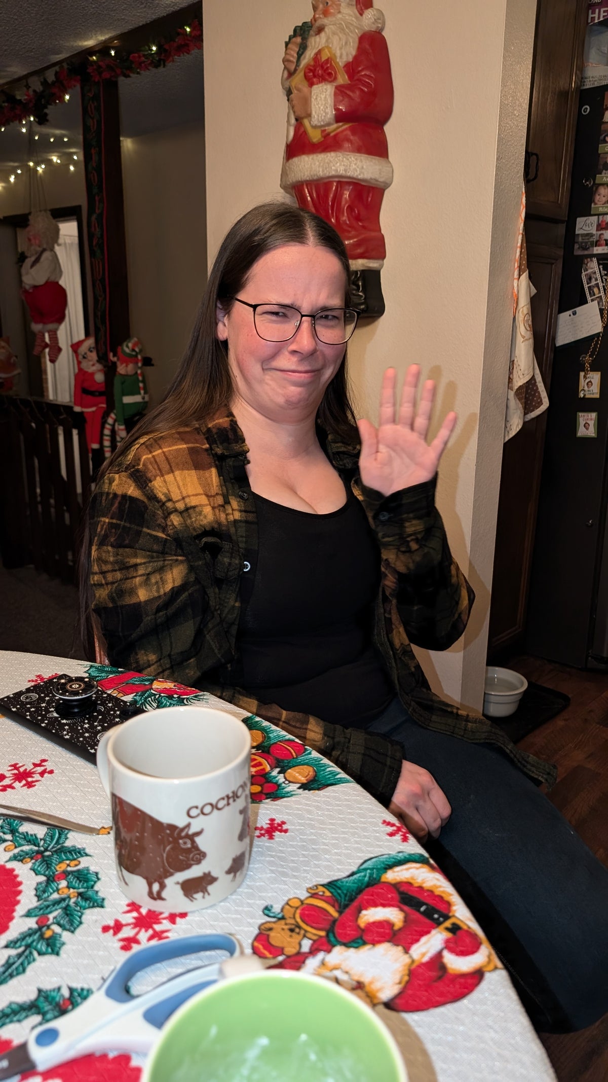 Sequin Counter, Proof Reader, Offcial Product Tester & Cousin-
Insists she’s paid in tacos.
