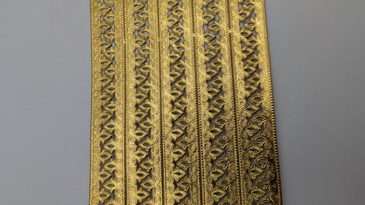 Vintage Gold Filagree Dresden Paper Foil Borders- Water Lilly