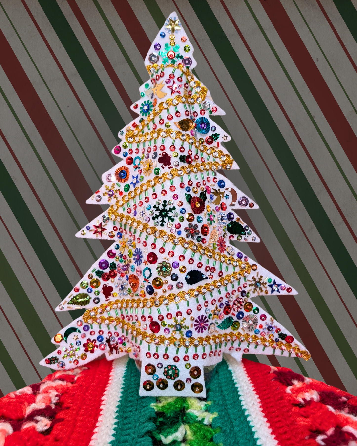 Grandma Nelson’s Sequin Christmas Tree Kit