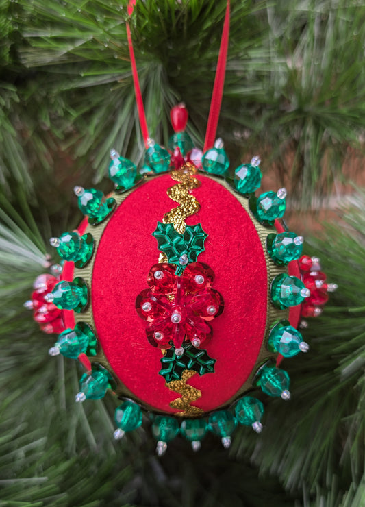 Aunt Vivian Poinsettia Pin Ornament Kit